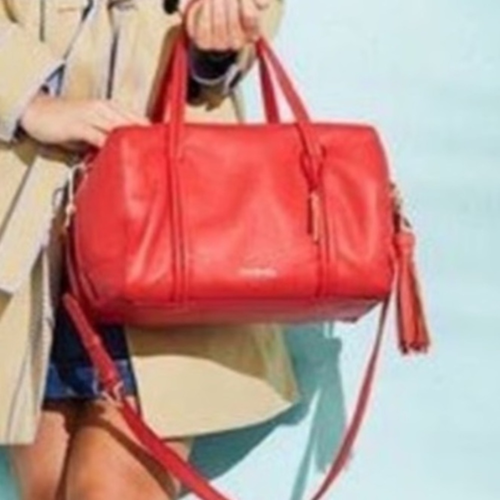 Vera Bradley Vibrant Red Mallory Satchel NWOT